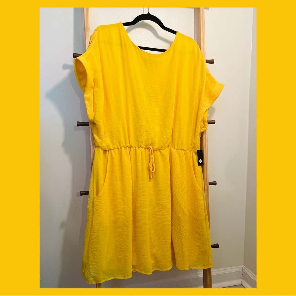 2X Yellow Dress